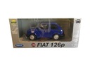 MALUCH FIAT 126 MODRÝ KOV MODEL 1:21 WELLY