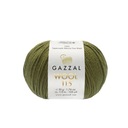 Priadza 100% vlna GAZZAL WOOL 115 - 3327 khaki