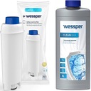 1x filter Wessper AquaLunga pre kávovar DELONGHI + VÝKONNÝ ODVÁPŇOVAČ 1000 ml