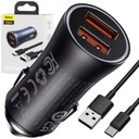 BASEUS RÝCHLA NABÍJAČKA DO AUTOMOBILKU PRE TELEFÓN 40W 5A USB QC 4.0 KÁBEL