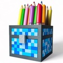 Organizér pasteliek KAJAWIS peračník Nádobka na náradie MINECRAFT M detská