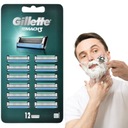 Čepele GILLETTE MACH 3 nože náplne do žiletky 12 ks