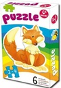 Lisek Prvé 6-dielne puzzle Adamigo