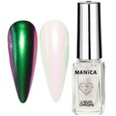 Liquid NAIL POWDER Glass Kameleon Manica Liquid Chrome efekt