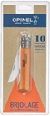 Opinel Knife Carbon Natural 10 BLISTER