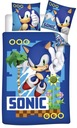 DETSKÉ POSTELIENKY 140x200 BAVLNA SONIK SEGA SONIC GAME