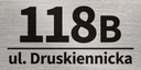 Doska s adresou domového čísla ALU doska 20x10