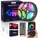 LED pásik 20M RGB 5050 LEDS Diaľkové ovládanie Bluetooth APP MUSIC Set 12V SMD