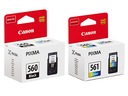 2 ATRAMENTY CANON PG560 CL561 PIXMA TS5350 TS5351 TS5352 TS5353 TS7450 TS7451!