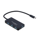 Hub Akyga AK-AD-52 4x USB 3.0, čierny