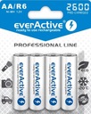 4x everActive R6/AA Ni-MH batérie 2600 mAh