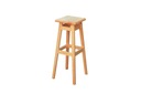 SOLID drevená taburetka 80cm barová stolička ZYDEL STOOL