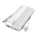 Powerbanka LDNIO PL1013, 10000mAh + kábel 3v1 (biely)