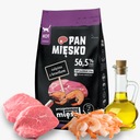 Pán MEAT CAT 1,6 kg teľacieho mäsa s krevietmi pre dospelých mačiek