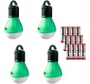 SET 4x LED TURISTICKÁ LAMPA pre stanové kempovanie