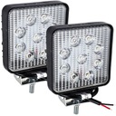 HALOGÉNOVÁ LED PRACOVNÁ LAMPA 27W 12V 24V 9-LED 2 ks.