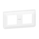 Mozaikový rám 2x2 horizontálny - White Legrand 277804L