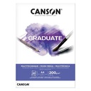 CANSON BLOCK GRADUATE MIX MEDIA A4 WHITE 400110377