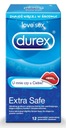 DUREX EXTRA SAFE EMOJI HRUBÉ KONDÓMY 12 ks