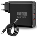 GaN 100W rýchlonabíjačka 2x USB-C 2x USB