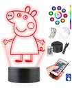 16-farebná stolná lampa Peppa Pig. LED PLEXIDO