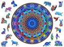 Prémiové 3D drevené puzzle pre dospelých Mandala Unwavering Peace XXL