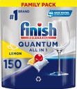 FINISH QUANTUM 150 ks UMÝVAČKA RIADU TABLETY CITRÓNOVÉ KAPSULY VŠETKO V JEDNOM