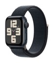 Polnočné hliníkové puzdro Apple Watch SE GPS 40 mm Midnight Sport Loop