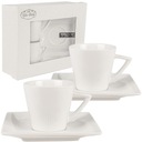 Šálka ​​s podšálkou na espresso čaj SET porcelán 2x 80ml