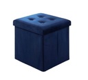 POUF SKLADACÍ S ULOŽENÍM SMUKEE NAVY 38x38cm