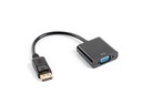 Kábel adaptéra Lanberg AD-0002-BK Displayport 1.1(M) -> VGA 15 Pin (F) časť