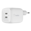 Nástenná nabíjačka Belkin Dual USB-C GaN s PPS