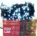 Svetlá na vianočný stromček 500 LED COOL WHITE s pevným + bleskom