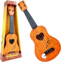 KLASICKÁ GUITARA UKULELE NÁSTROJE NÁUČNÉ STRUNY VEĽKÉ 43CM PRE DETI