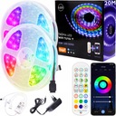 Farebný RGB LED pásik 20m + WiFi aplikácia na diaľkové ovládanie