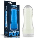 Led osvetlený masturbátor s cvokmi 20 cm