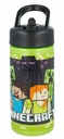 MINECRAFT pohár so slamkou 410 ml