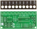 Desať LED indikátor úrovne audio signálu, AVT 1650 PCB