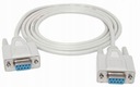 Null Modem Cable 9P Zásuvka - 9P Zásuvka 3m