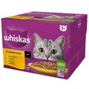 WHISKAS mokré krmivo pre mačky kuracie kačica hydina morka v omáčke 24x85 g