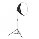 LAMPA pre softboxové fotografie VÝKONNÁ ŽIAROVKA 125W statív