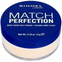 Rimmel Match Perfection transparentný sypký púder