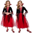 OUTFIT VAMPIRE DRESS OUTFIT HALLOWEEN VAMPIRE DIEVČATÁ KOSTÝM 104 / 110 CM