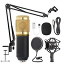 BM800 štúdiový mikrofón + POP filter, statívový stojan