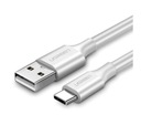 Kábel UGREEN USB - USB-C QC3.0 Biely 1,5m