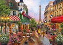 PUZZLE 1000 EL KOMPAKTNÉ KVETY PARÍŽ EIFFELOVÁ VEŽA