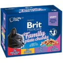 BRIT CAT Vrecúška FAMILY TANIER KOUSKY VRECKO ZMES CHUTÍ V Omáčke 12x100g