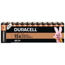 24x Duracell AA/LR6 základné alkalické batérie