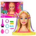 BARBIE VEĽKÁ STYLINGOVÁ HLAVA NEÓNOVÉ FARBENIE VLASOV HMD78