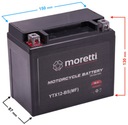 12ah batéria Moretti AGM MTX12-BS 12Ah